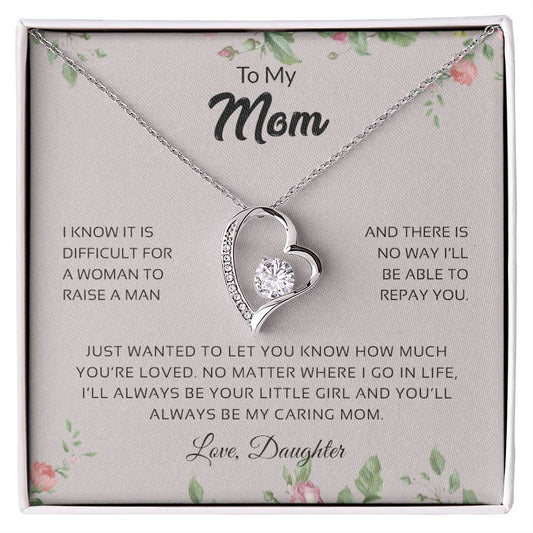 To My Mom | Always Be My Caring Mom - Forever Love Necklace